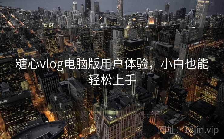 糖心vlog电脑版用户体验,小白也能轻松上手