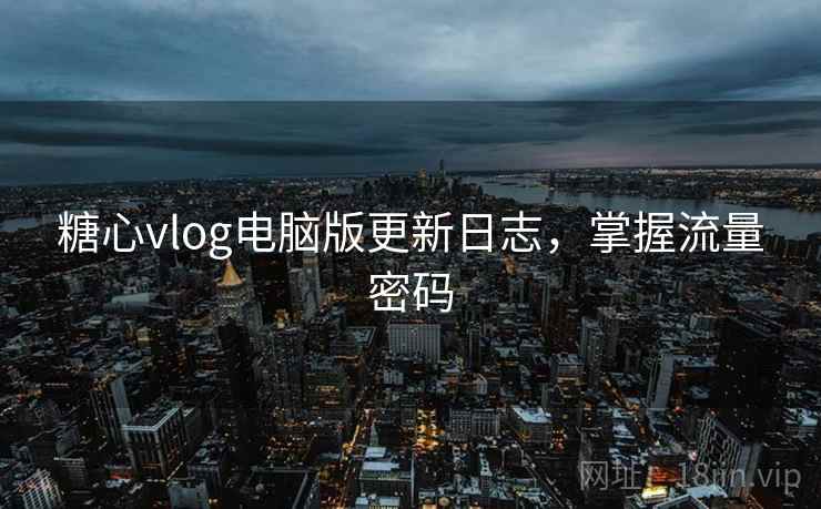 糖心vlog电脑版更新日志,掌握流量密码